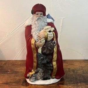 Ceramic hand painted Santa